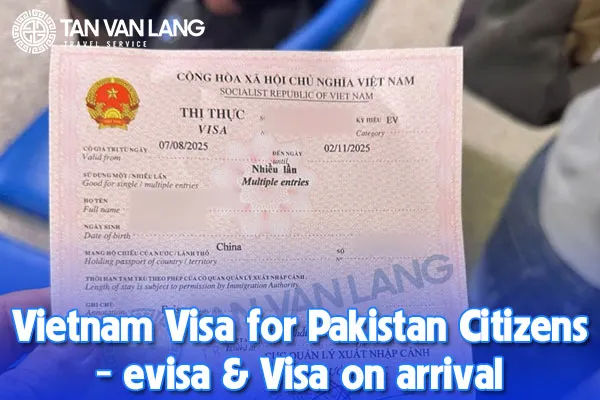 Vietnam Visa for Pakistan Citizens – evisa & Visa on arrival