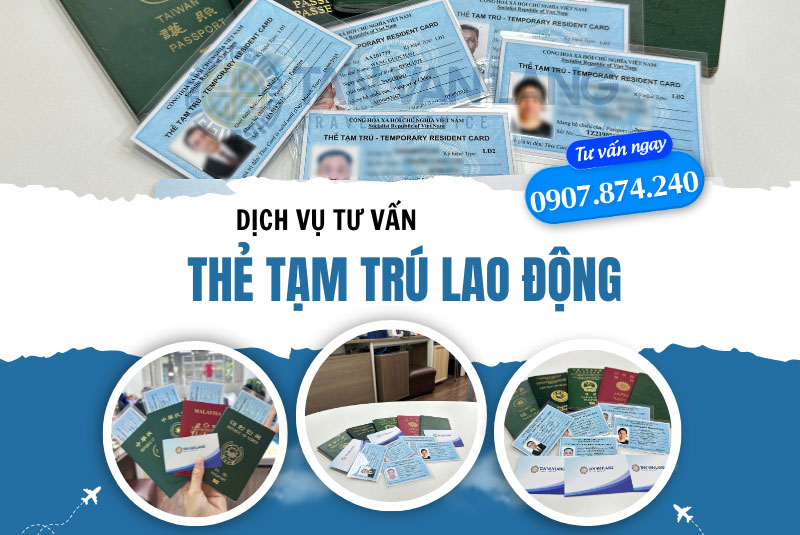 Thẻ tạm trú lao động được cấp cho người lao động nước ngoài, cư trú và làm việc tại Việt Nam, có giấy phép lao động theo quy định của Bộ luật lao động