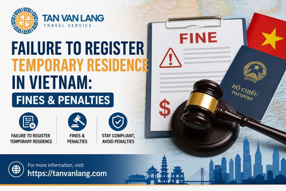 Failure to register temporary residence for foreigners in Vietnam: Penalties, procedures, and legal compliance