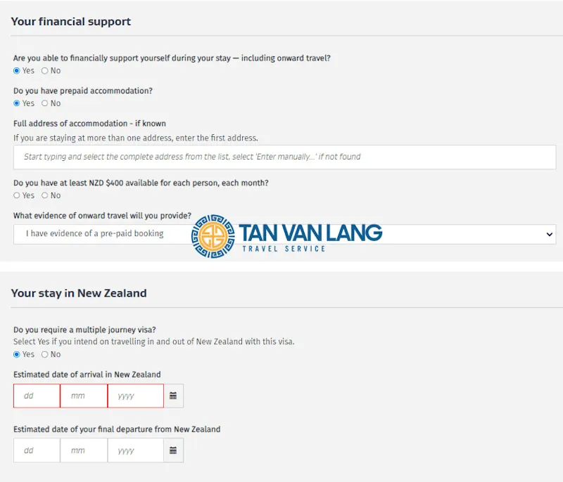 Đơn xin visa New Zealand