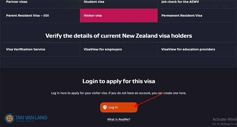 Đơn xin visa New Zealand