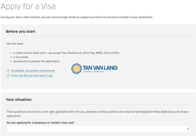 Đơn xin visa New Zealand