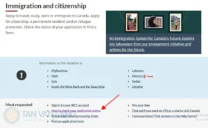 Tra cứu kết quả visa Canada