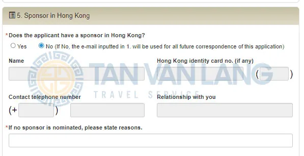 Hướng dẫn điền đơn xin visa Hong Kong online