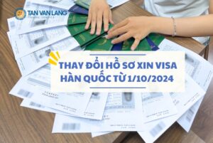 Thay đổi hồ sơ xin visa Hàn Quốc