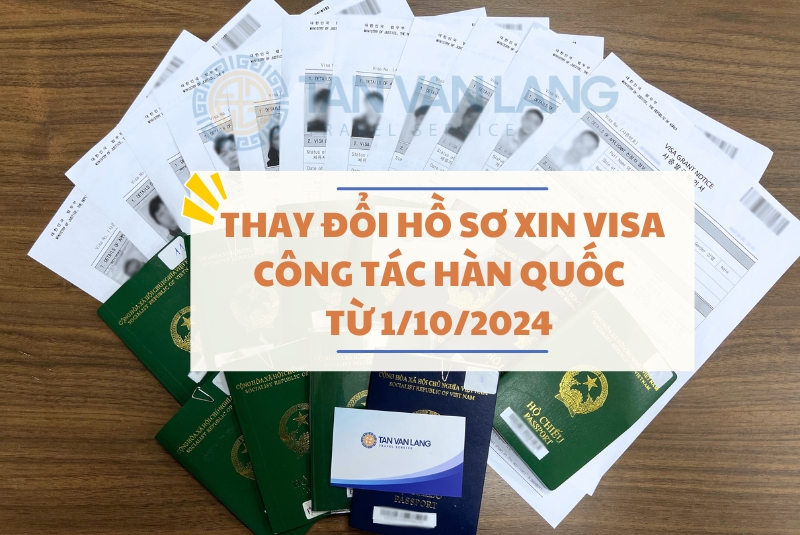 Thay đổi hồ sơ xin visa công tác Hàn Quốc