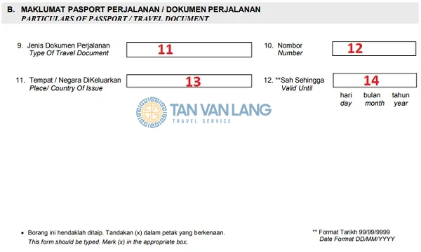 Đơn xin visa Malaysia