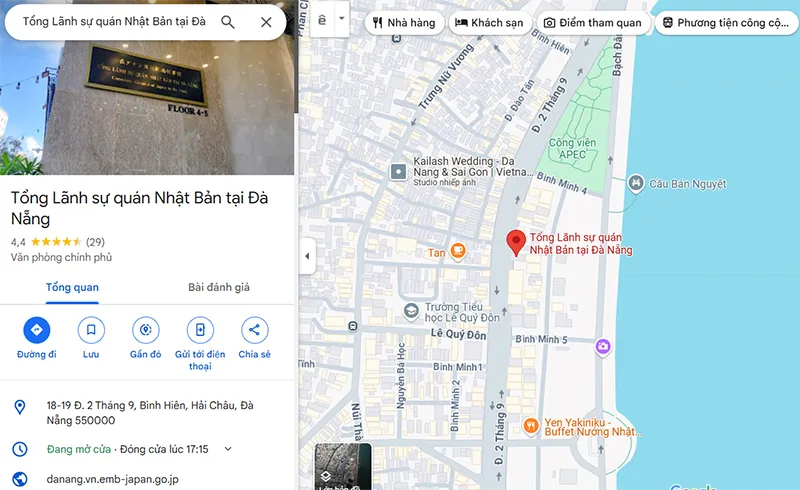 Địa chỉ Đại sứ quán Nhật Bản tại Việt Nam