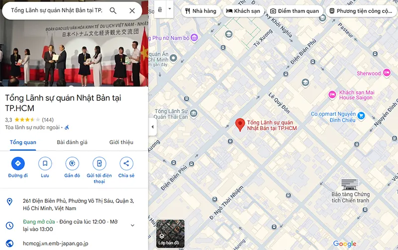 Địa chỉ Đại sứ quán Nhật Bản tại Việt Nam