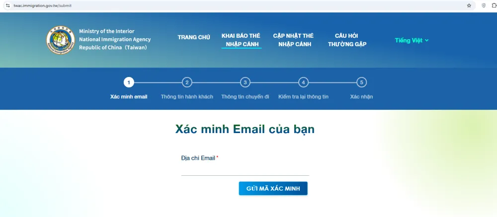 Hướng dẫn khai báo nhập cảnh Đài Loan trực tuyến (TWAC)