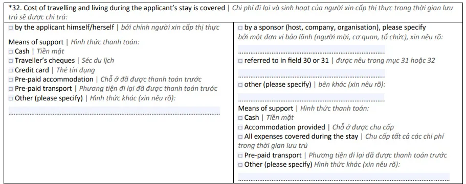 Mẫu đơn xin thị thực Schengen – Hướng dẫn chi tiết từ A-Z cho người mới
