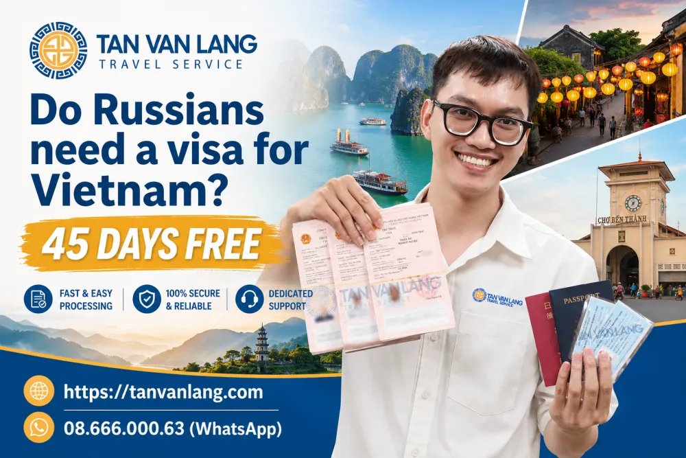 Do Russians need a visa for Vietnam? 45 days free