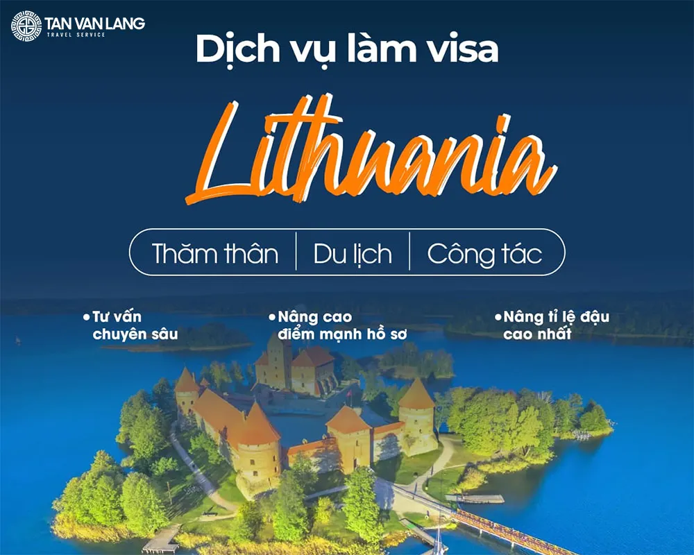 Dịch vụ visa Lithuania du lịch, thăm thân, trọn gói uy tín