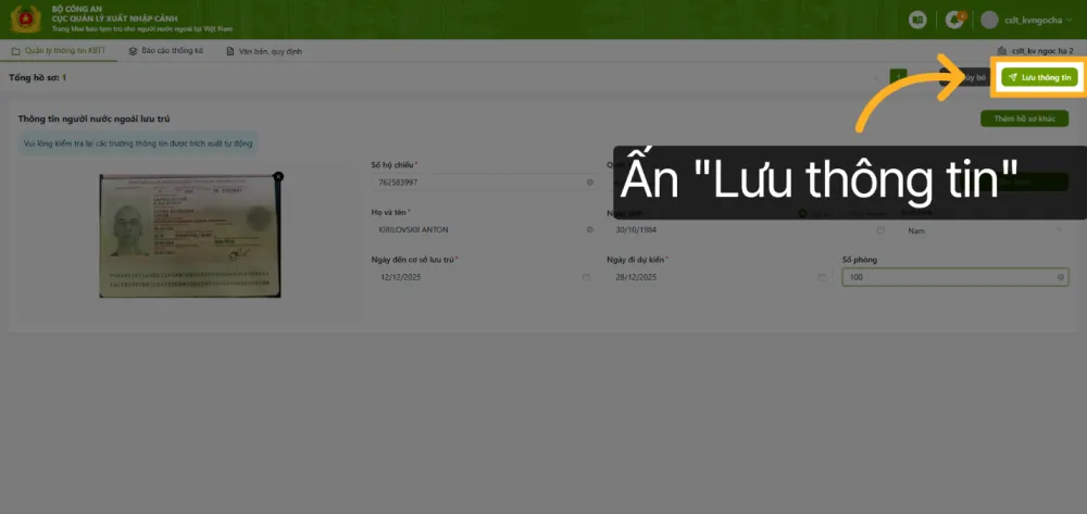 Khai báo tạm trú người nước ngoài TP.HCM online : Tránh bị phạt