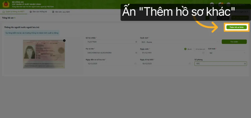Khai báo tạm trú người nước ngoài TP.HCM online : Tránh bị phạt