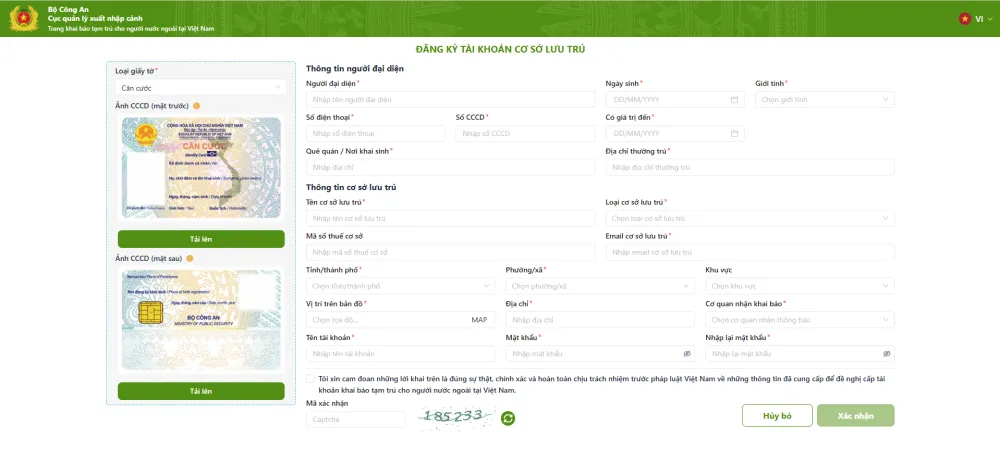 Khai báo tạm trú người nước ngoài TP.HCM online : Tránh bị phạt
