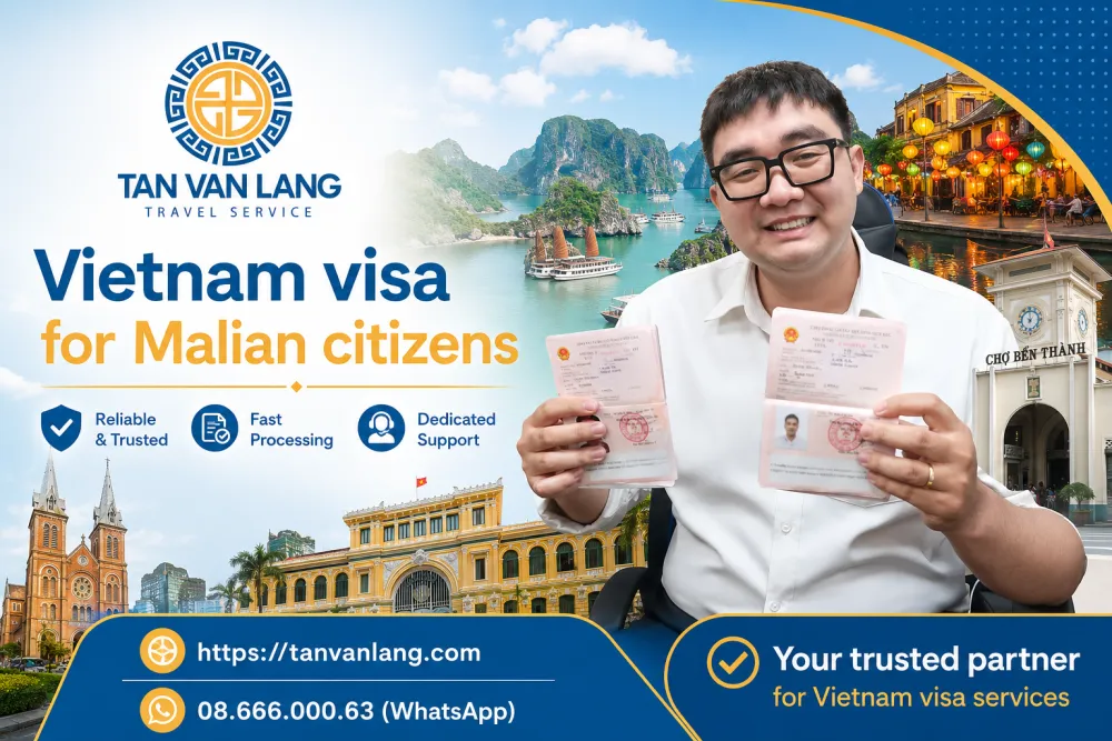 Vietnam visa for Malian citizens : 90 days E-visa & Fees