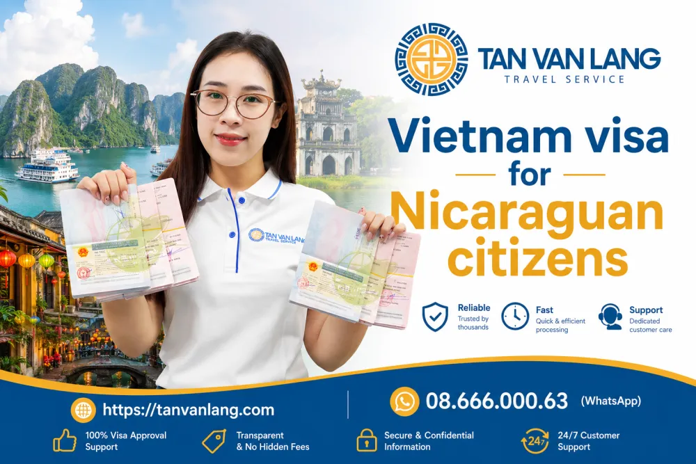 Vietnam visa for Nicaraguan citizens : 90 days E-visa & Fees