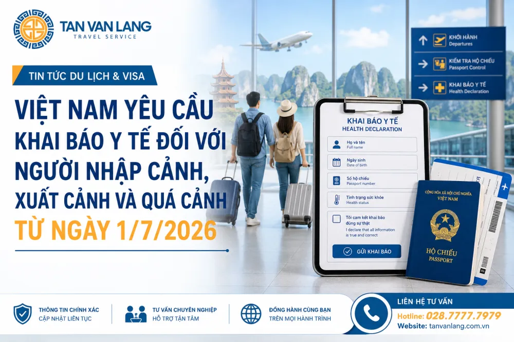 Việt Nam yêu cầu khai báo y tế đối với người nhập cảnh, xuất cảnh và quá cảnh từ ngày 1/7/2026