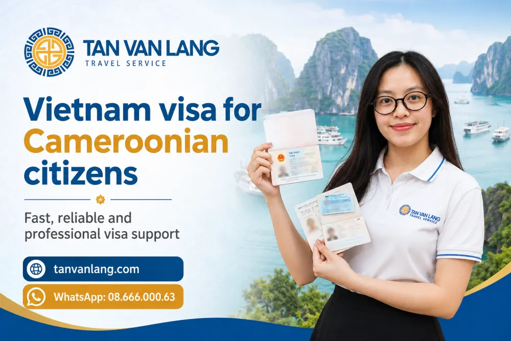 Vietnam visa for Cameroonian citizens : 90 days E-visa & Fees